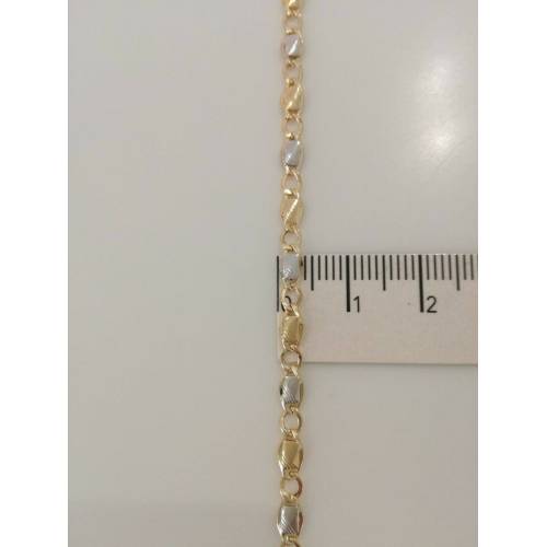Collana in oro giallo e oro bianco (bicolore) 18kt 750% Made in Italy - 3