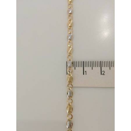 Collana in oro giallo e oro bianco (bicolore) 18kt 750% Made in Italy - 3