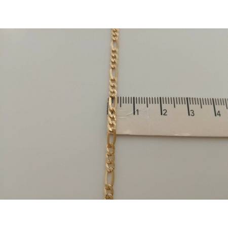 COLLANA COLLIER ORO 18 Karati 750% CATENA Uomo Donna ORO Giallo Maglia 3+1 Italy - 3