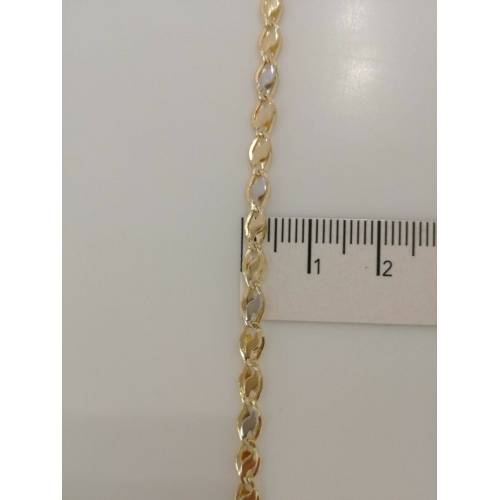 Collana in oro giallo e oro bianco (bicolore) 18kt 750% Made in Italy - 3