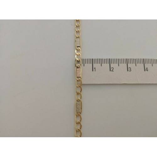 COLLANA In ORO GIALLO BIANCO E ROSSO Unisex Oro 18 KT 750% Made In Italy - 3