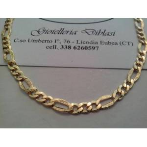 BELLISSIMA COLLANA IN ORO GIALLO 3+1 (oro 18 karati titolo 750%) - 1