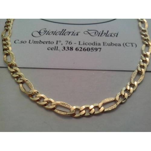 BELLISSIMA COLLANA IN ORO GIALLO 3+1 (oro 18 karati titolo 750%) - 1