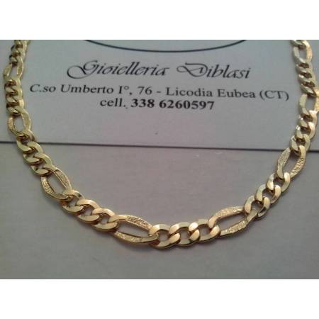 BELLISSIMA COLLANA IN ORO GIALLO 3+1 (oro 18 karati titolo 750%) - 1