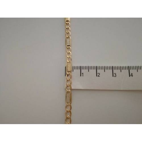 COLLANA Collier CATENA Girocollo ORO 18 KT 750% GIALLO BIANCO Maglia Uomo Donna - 3