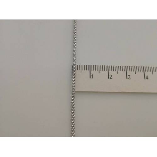 COLLANA In ORO BIANCO Unisex Oro 18 KT 750% Made In Italy - 3