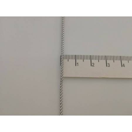 COLLANA In ORO BIANCO Unisex Oro 18 KT 750% Made In Italy - 3