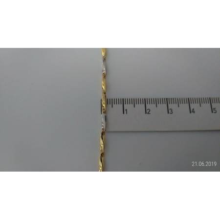 Collana in oro giallo e oro bianco (bicolore) 18kt 750% Made in Italy - 3