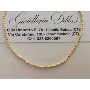 COLLANA IN ORO GIALLO Uomo Donna Unisex Oro 18 KARATI 750% Made in Italy - 1