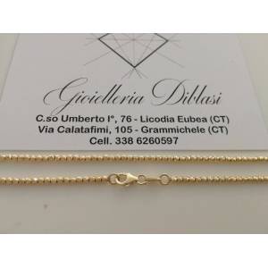 COLLANA IN ORO GIALLO Uomo Donna Unisex Oro 18 KARATI 750% Made in Italy - 1 2