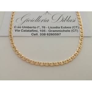 COLLANA ORO Giallo 18 Karati 750% CATENA COLLIER Uomo Donna Unisex Made in italy - 1
