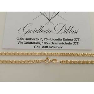 COLLANA ORO Giallo 18 Karati 750% CATENA COLLIER Uomo Donna Unisex Made in italy - 1 2