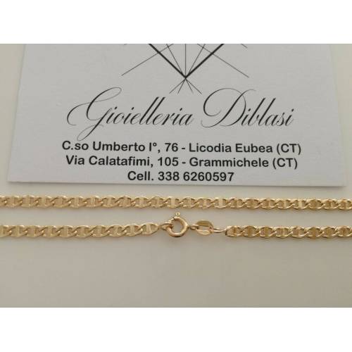 COLLANA ORO Giallo 18 Karati 750% CATENA COLLIER Uomo Donna Unisex Made in italy - 2