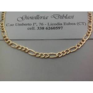 BELLISSIMA COLLANA IN ORO GIALLO 3+1 (oro 18kt tit.750) - 1