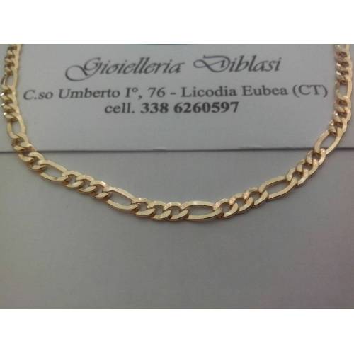 BELLISSIMA COLLANA IN ORO GIALLO 3+1 (oro 18kt tit.750) - 1