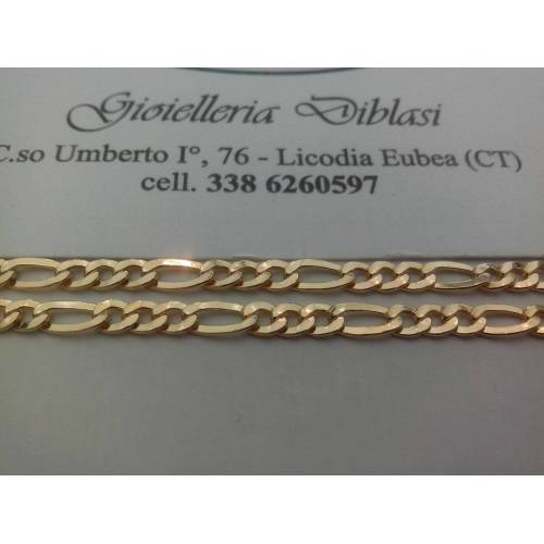 BELLISSIMA COLLANA IN ORO GIALLO 3+1 (oro 18kt tit.750) - 2