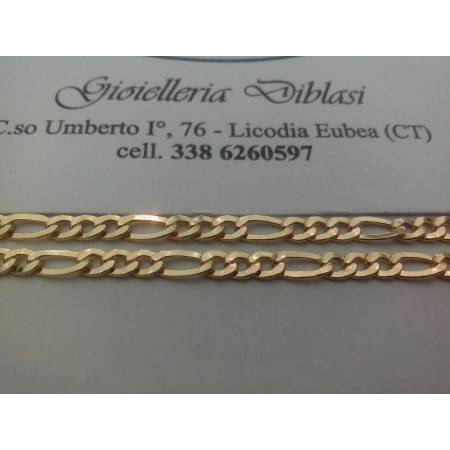 BELLISSIMA COLLANA IN ORO GIALLO 3+1 (oro 18kt tit.750) - 2