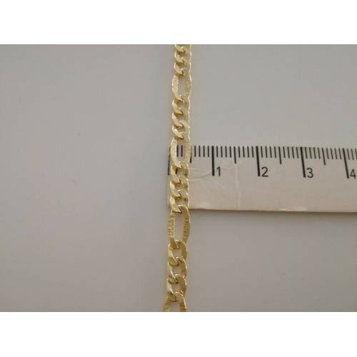 COLLANA ORO 18 Karati 750% CATENA COLLIER Uomo Donna ORO Giallo Maglia 3+1 italy - 3