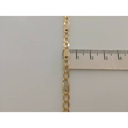 COLLANA In ORO Bicolore GIALLO E BIANCO 18 Karati 750% Uomo Donna Unisex Collier - 3
