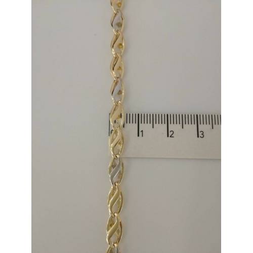 Collana in oro giallo e oro bianco (bicolore) 18kt 750% - 3