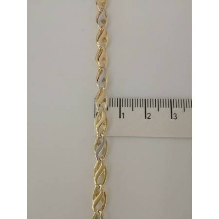 Collana in oro giallo e oro bianco (bicolore) 18kt 750% - 3