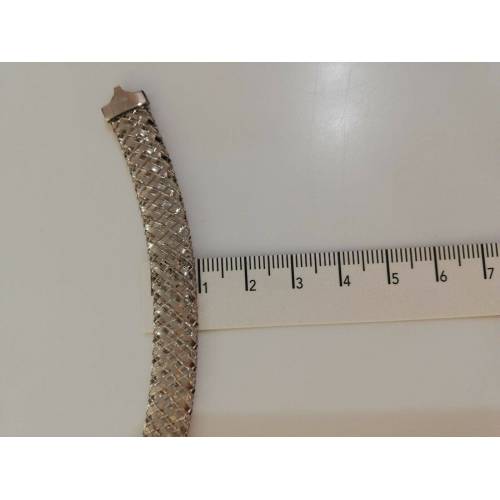 Collana girocollo in oro bianco 18kt 750% altissima manifattura italiana - 4