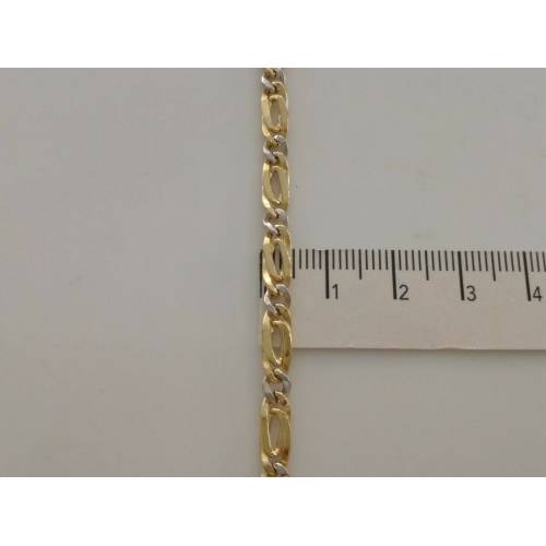 COLLANA In ORO Bicolore GIALLO e BIANCO Unisex Oro 18 KT 750% Made In Italy - 3