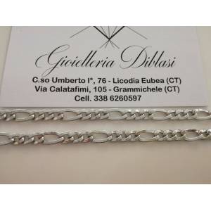 COLLANA COLLIER In ORO BIANCO Uomo Donna Unisex Oro 18 Karati 750% - 1 2
