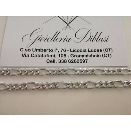 COLLANA COLLIER In ORO BIANCO Uomo Donna Unisex Oro 18 Karati 750% - 2