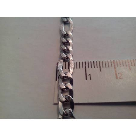 COLLIER COLLANA UOMO IN ORO BIANCO 3+1 oro 18 KARATI 750% MADE IN ITALY - 3