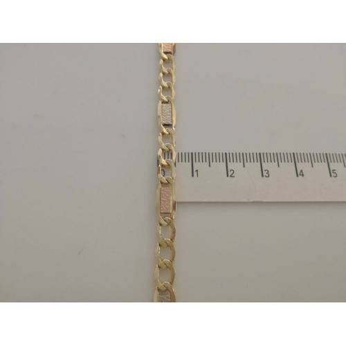 COLLANA Con I TRE COLORI DELL'ORO Unisex Oro 18 KT 750% Made In Italy - 3