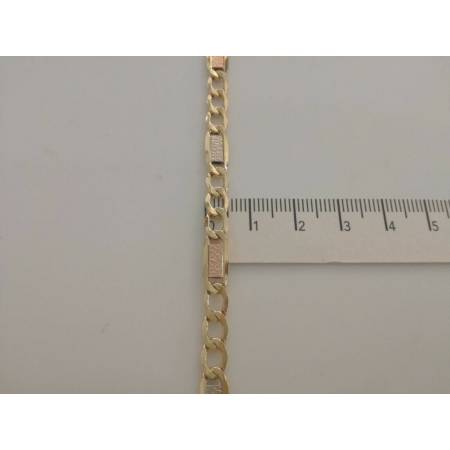 COLLANA Con I TRE COLORI DELL'ORO Unisex Oro 18 KT 750% Made In Italy - 3