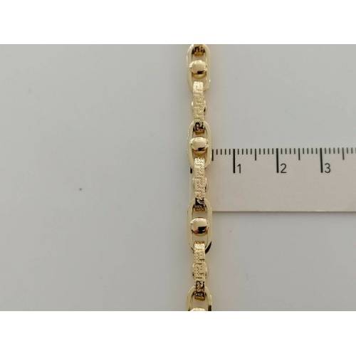 COLLANA In ORO GIALLO Uomo Donna 18 KARATI 750% COLLIER Maglia Catena Girocollo - 3