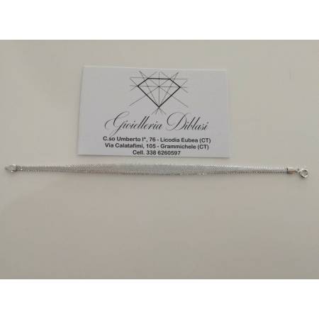 BRACCIALE In ORO BIANCO 18 Karati 750%/1000 Made In Italy - 2