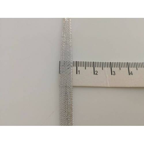 BRACCIALE In ORO BIANCO 18 Karati 750%/1000 Made In Italy - 5