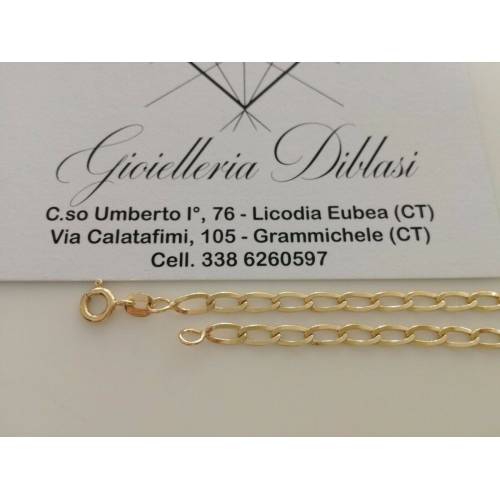 BRACCIALE In ORO GIALLO Unisex Oro 18 KT 750% Made In Italy - 2