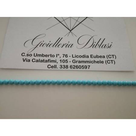 BRACCIALE Oro Donna 18 Karati 750% Turchese e ORO GIALLO Made in italy - 2