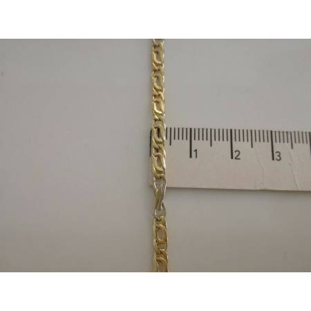 BRACCIALE In ORO Bicolore GIALLO e BIANCO Unisex Oro 18 KT 750% Made In Italy - 3