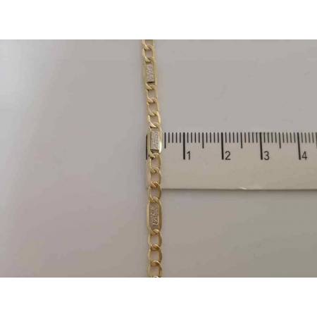 BRACCIALE In ORO Bicolore GIALLO e BIANCO Unisex Oro 18 KT 750% Made In Italy - 3