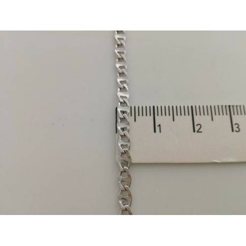 BRACCIALE In ORO BIANCO Unisex Oro 18 KARATI 750% Made In Italy - 3