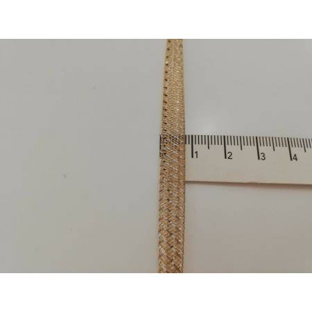 Bracciale in oro giallo e oro bianco 18kt 750% (bicolore) Made in Italy - 3