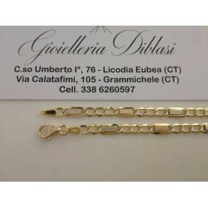 BRACCIALE In ORO GIALLO BIANCO e ROSSO Unisex Oro 18 KT 750% Made In Italy - 1 2