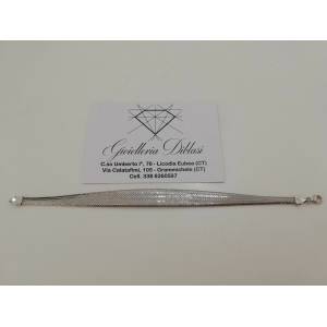 Bracciale in oro bianco 18kt 750% Made in Italy - 1 2
