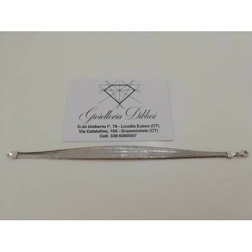 Bracciale in oro bianco 18kt 750% Made in Italy - 2