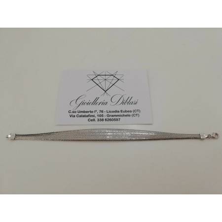Bracciale in oro bianco 18kt 750% Made in Italy - 2