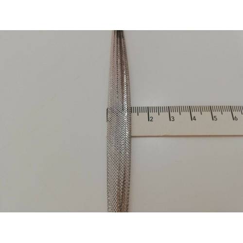 Bracciale in oro bianco 18kt 750% Made in Italy - 3