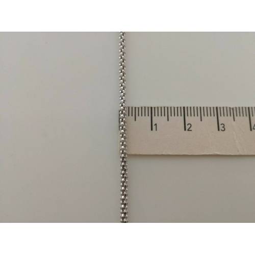 BRACCIALE ORO BIANCO 18 Karati 750% Maglia Simile FOPE Catena Uomo Donna Unisex - 3