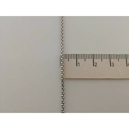 BRACCIALE ORO BIANCO 18 Karati 750% Maglia Simile FOPE Catena Uomo Donna Unisex - 3