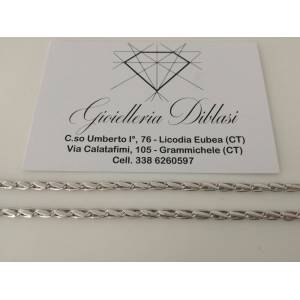 Bracciale in oro bianco 18kt 750% Made in Italy - 1 2