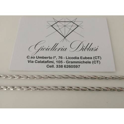 Bracciale in oro bianco 18kt 750% Made in Italy - 2